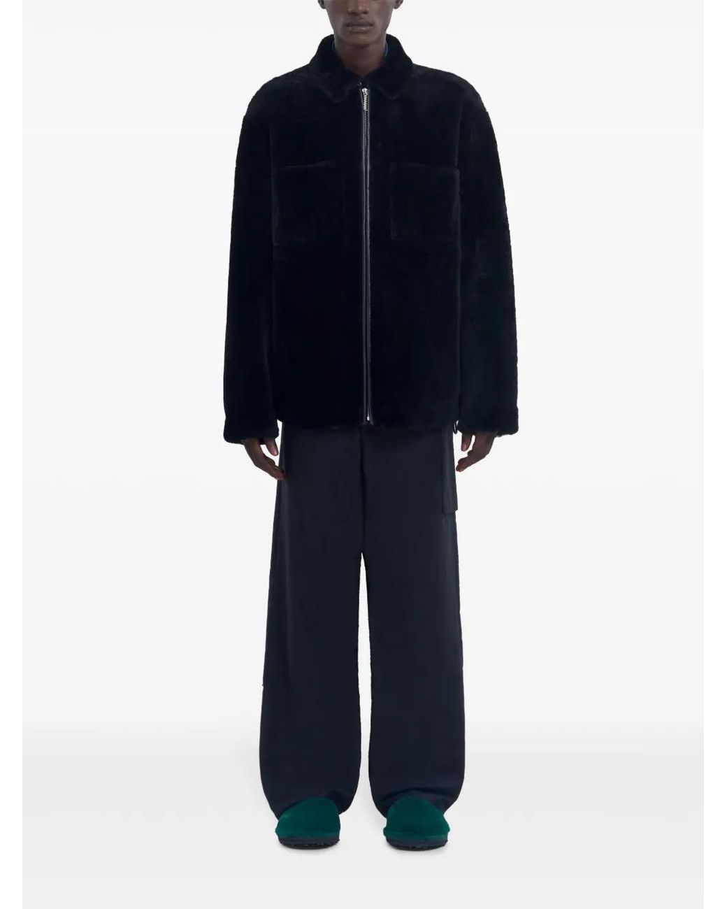 Marni Blue Zip-Up Jacket for men