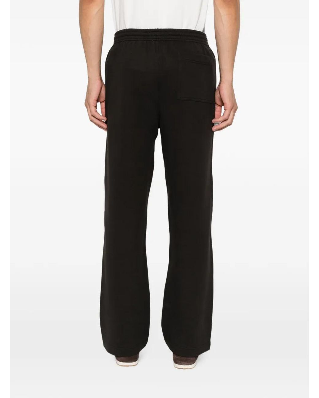 Burberry Black Logo-Embroidered Track Pants for men