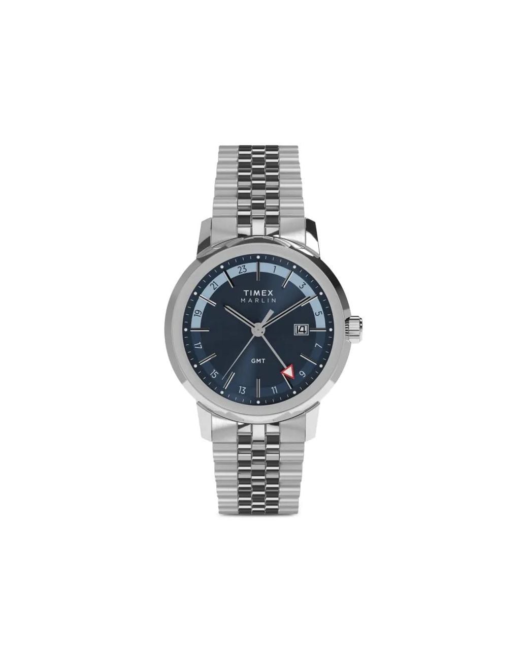 Timex Marlin Quarz Gmt Armbanduhr in Blue für Herren