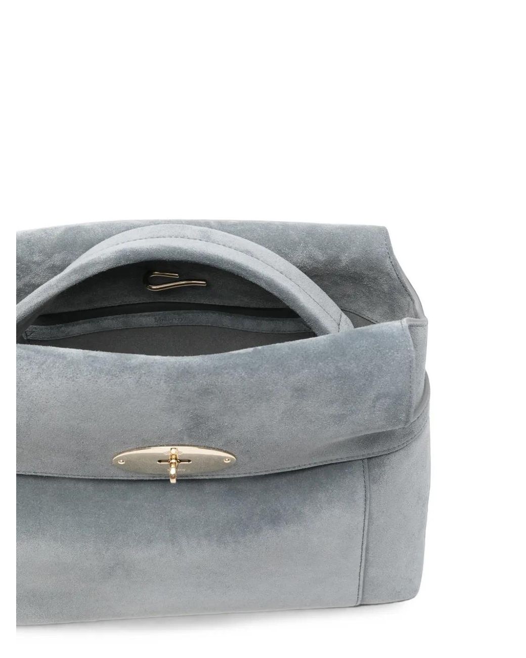 Mulberry Gray Stevie Suede Tote Bag
