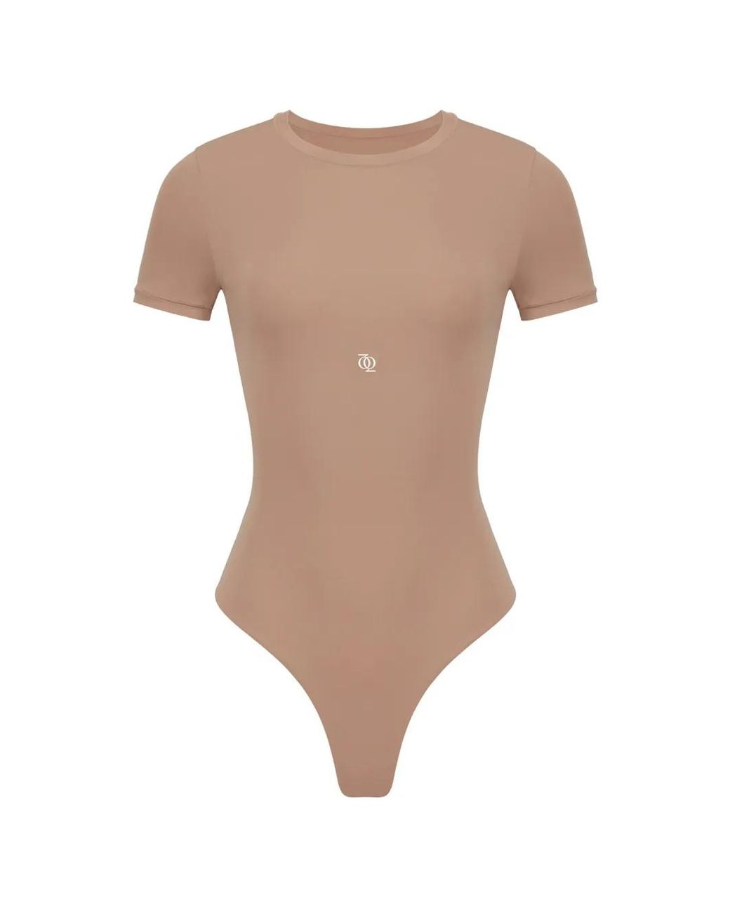 GOD SAVES QUEENS Natural Logo-Print Short-Sleeve Bodysuit