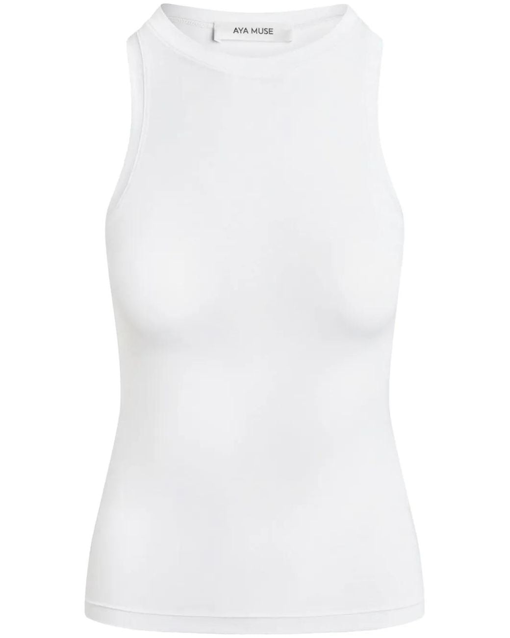 AYA MUSE White Cotton Tank Top