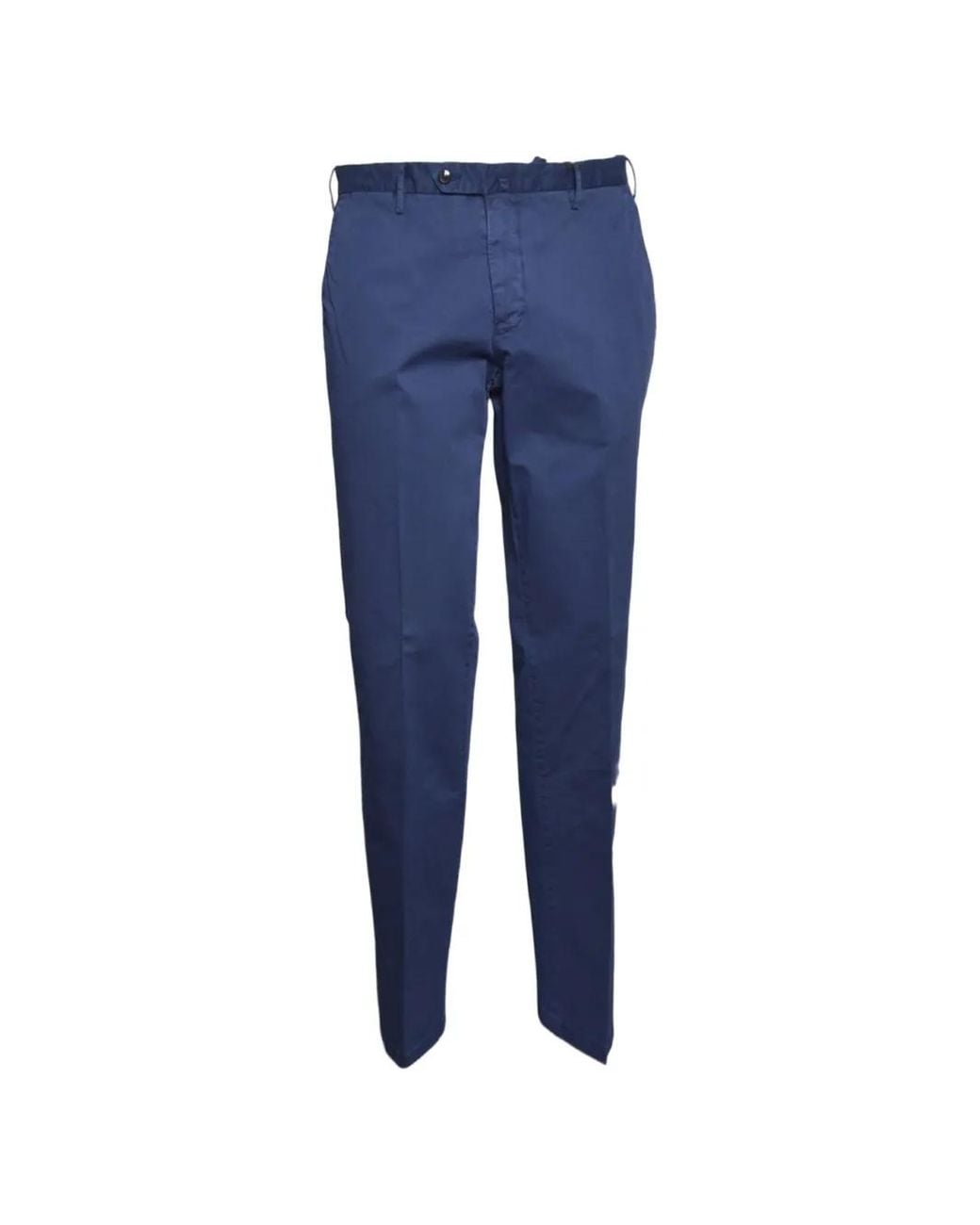 L.b.m. 1911 Blue Elton Pressed-Crease Chino Pants for men