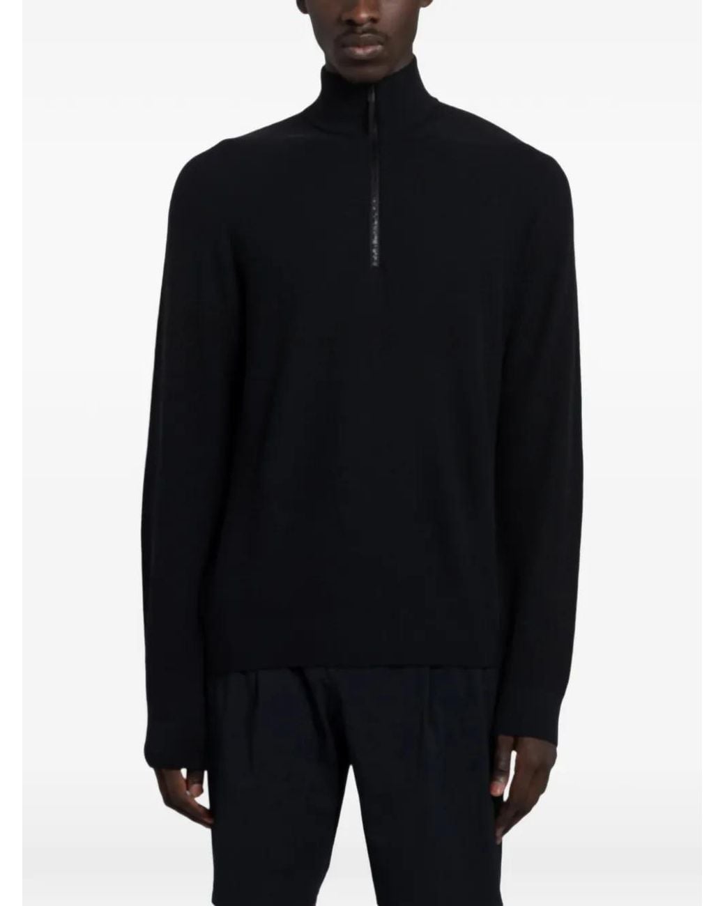 Arc'teryx Black Conic Wool Half-Zip Sweater for men