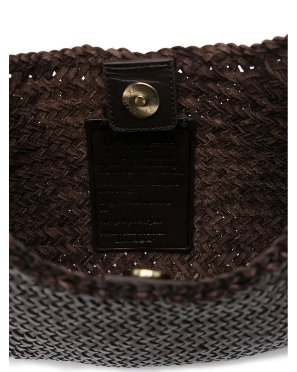 Dragon Diffusion Black Woven-Leather Shoulder Bag