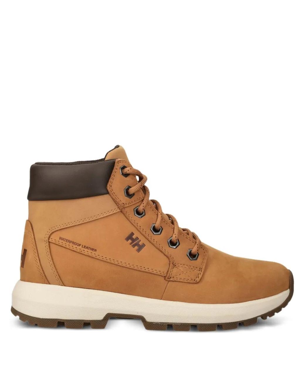 Helly Hansen Brown Bowstring Lace-Up Logo Hiking Boots
