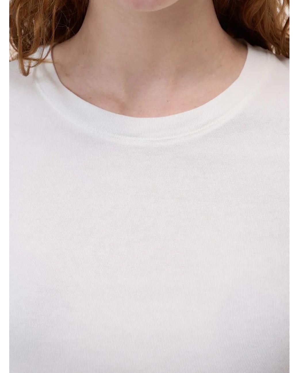 Closed White Crew-Neck Short-Sleeved T-Shirt