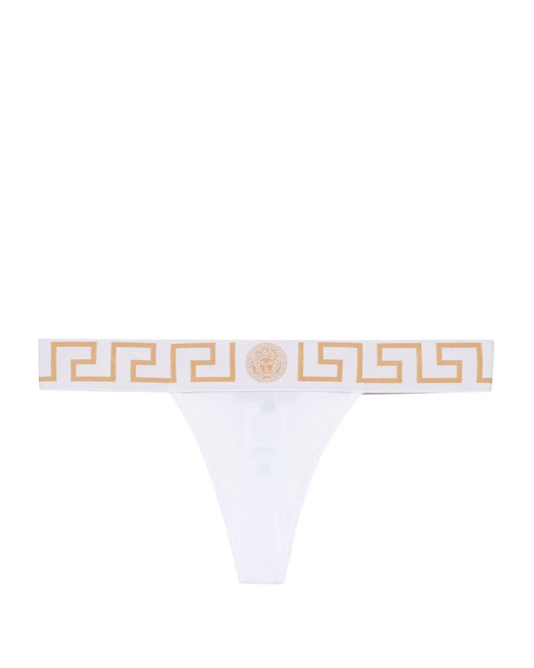 Versace Katoenen-Jersey String in het White