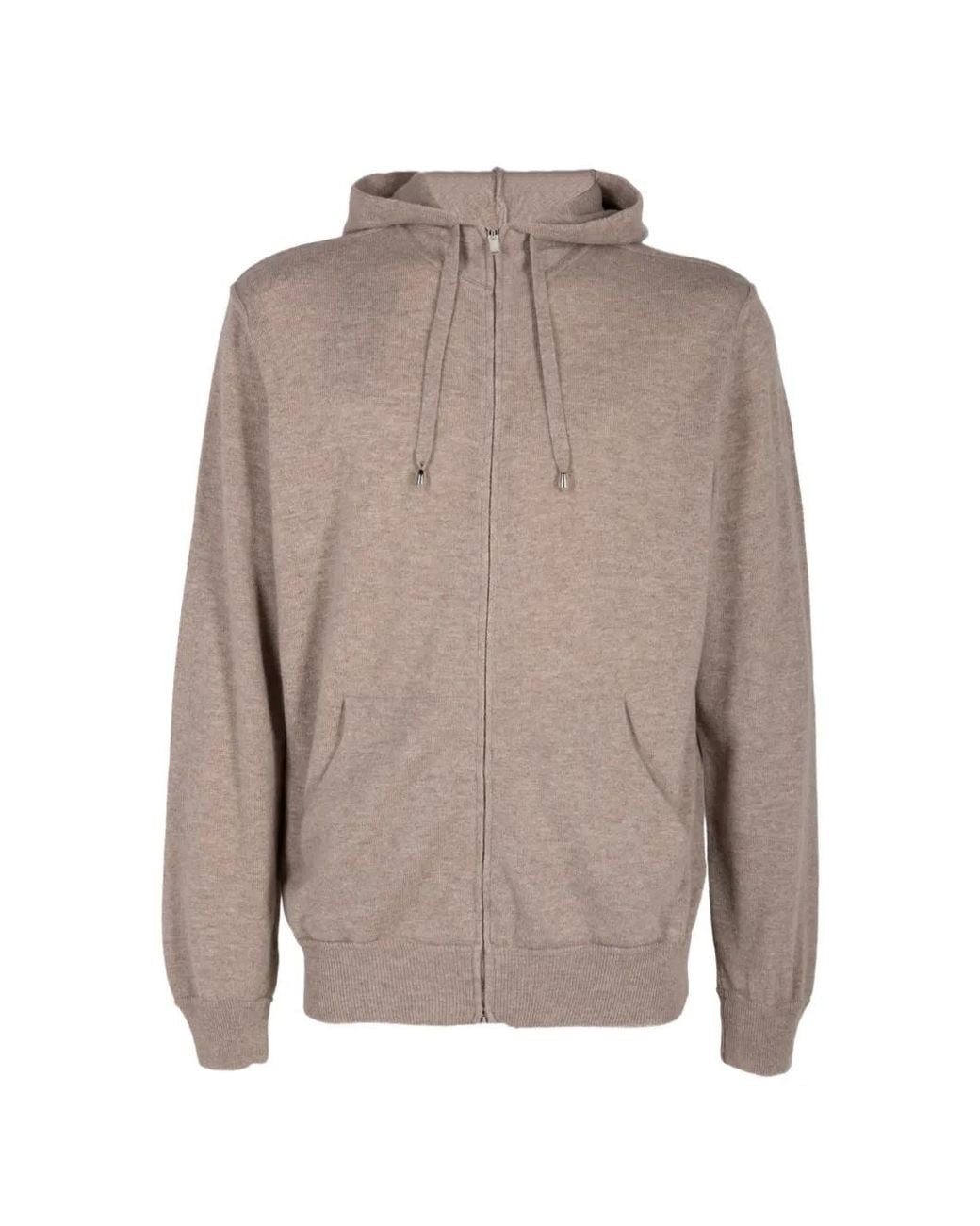 FILIPPO DE LAURENTIIS Gray Zip-Up Hoodie for men