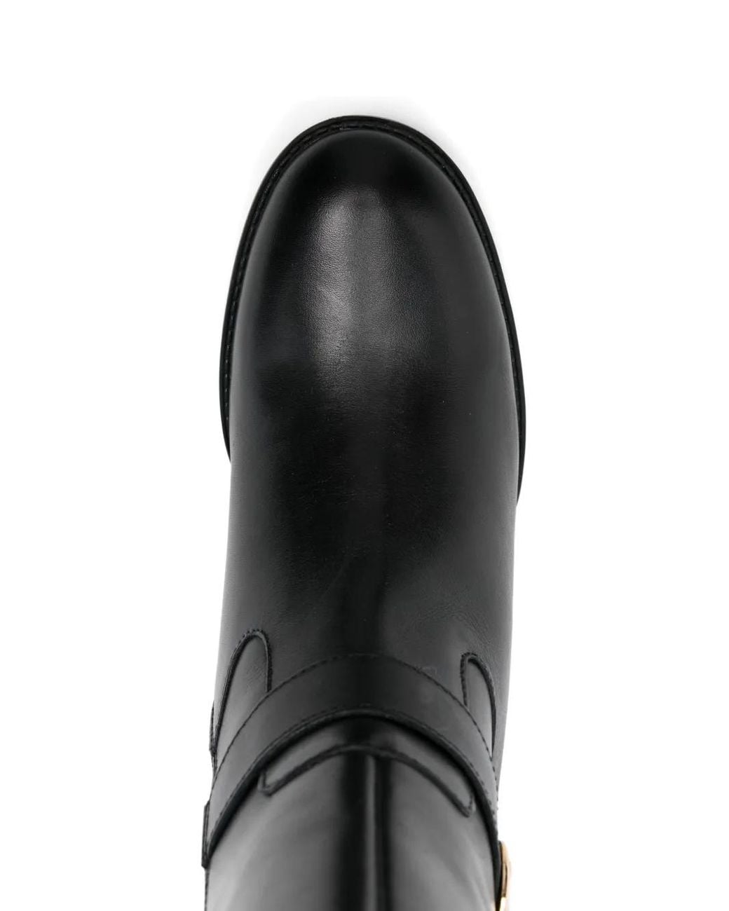 Geox Black Strap-Detail Boots