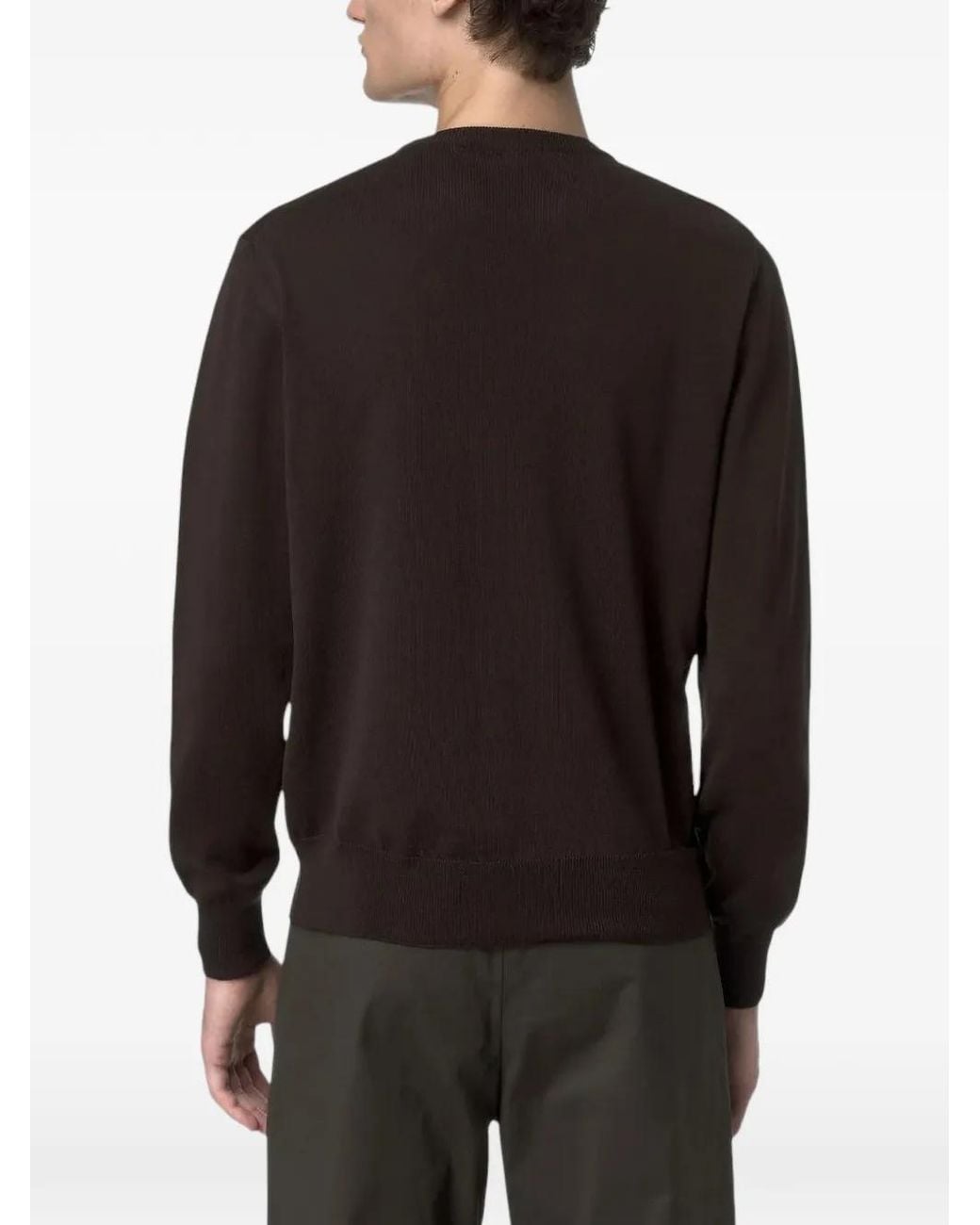 K-Way Black Sebastien Crew-Neck Sweater for men