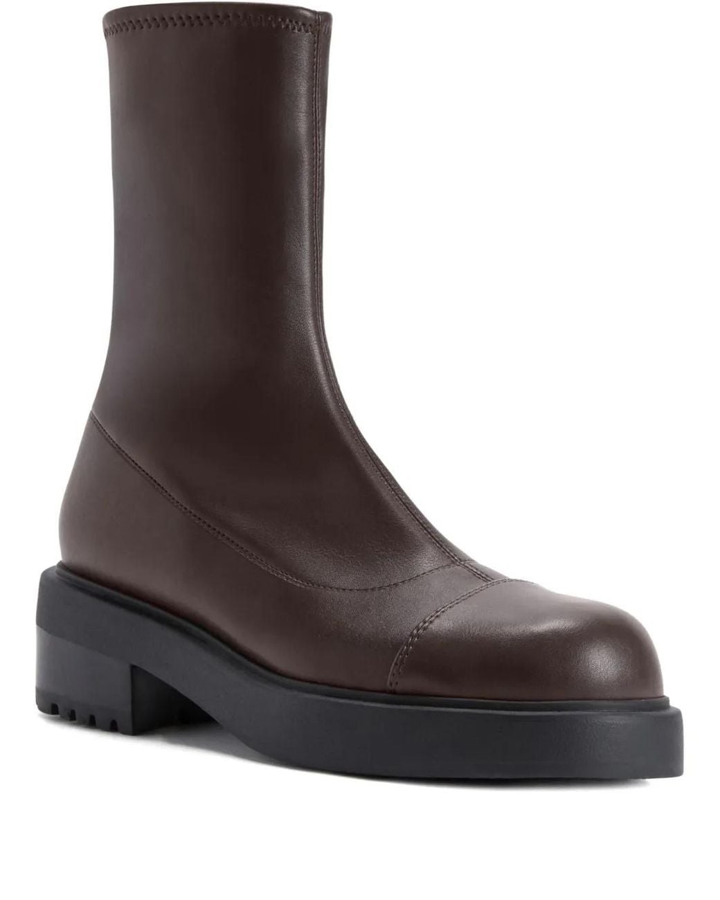 Giuseppe Zanotti Brown Junney Zip-Detail Ankle Boots