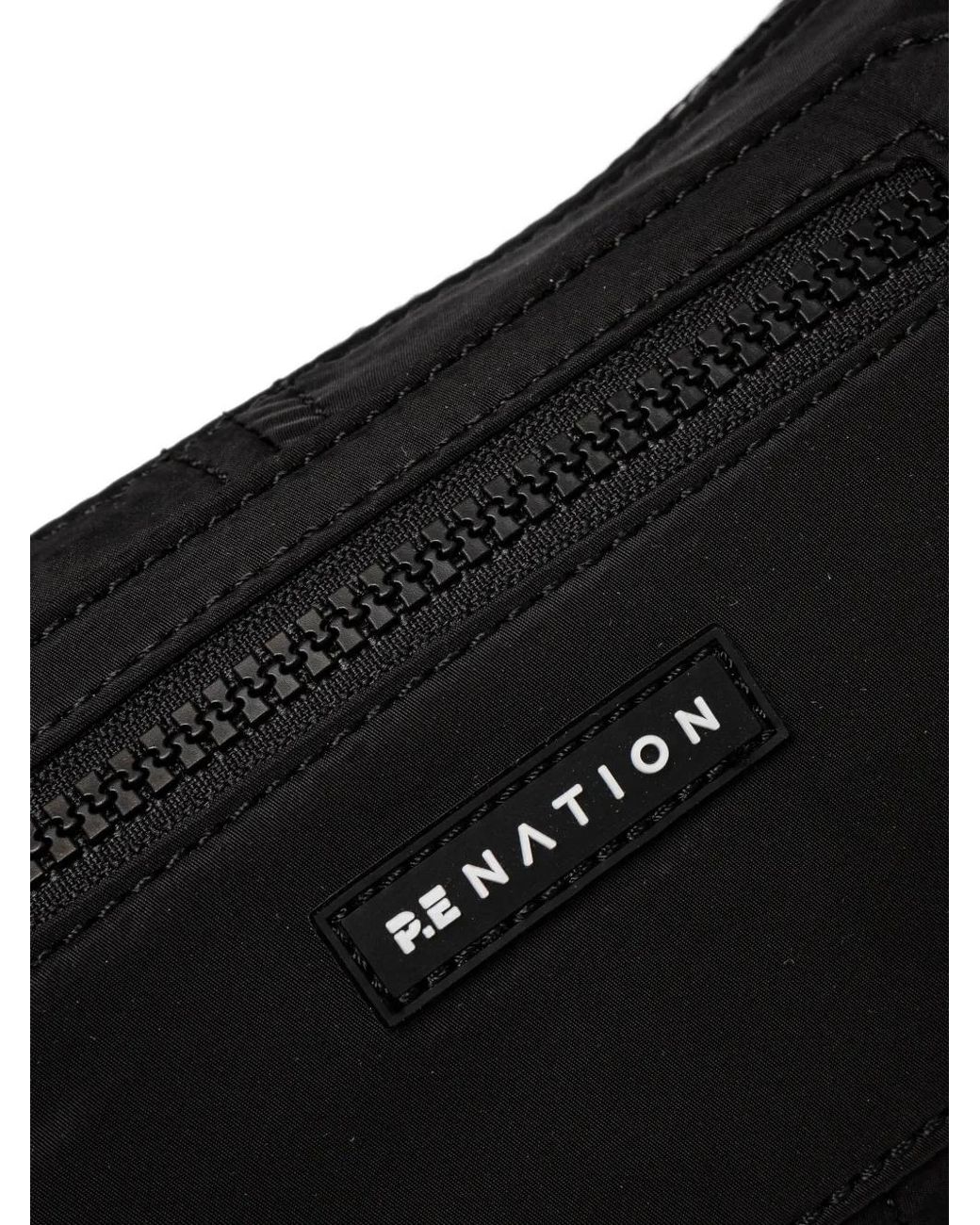 P.E Nation Black Zip Belt Bag