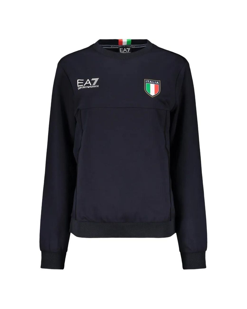 Jersey Con Logo Estampado EA7 de color Blue