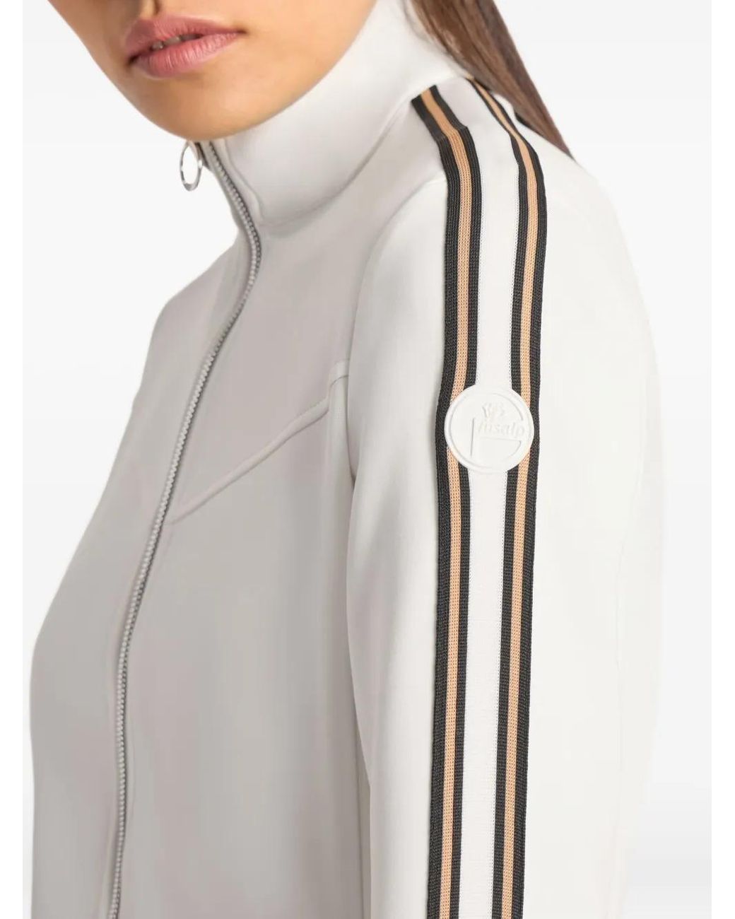 Fusalp White Skijacke Mit Reißverschluss