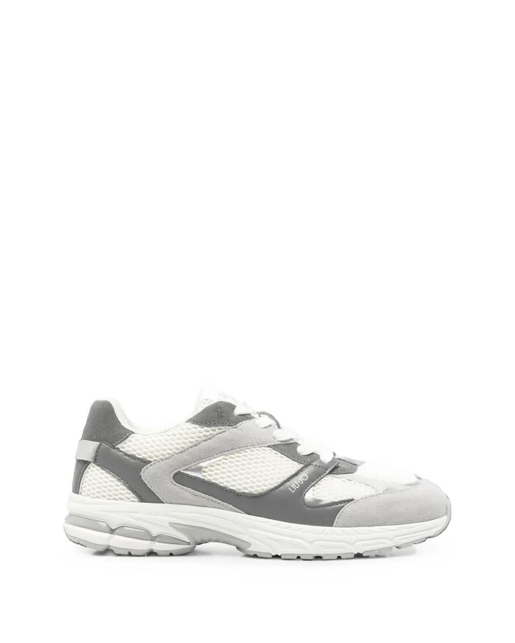 Liu Jo White Cooper Panelled Mesh Sneakers for men