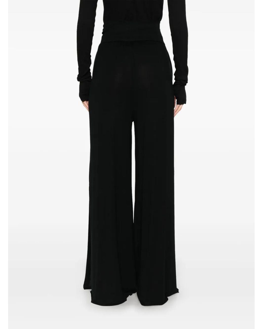 Thom Krom Black Wide-Leg Trousers