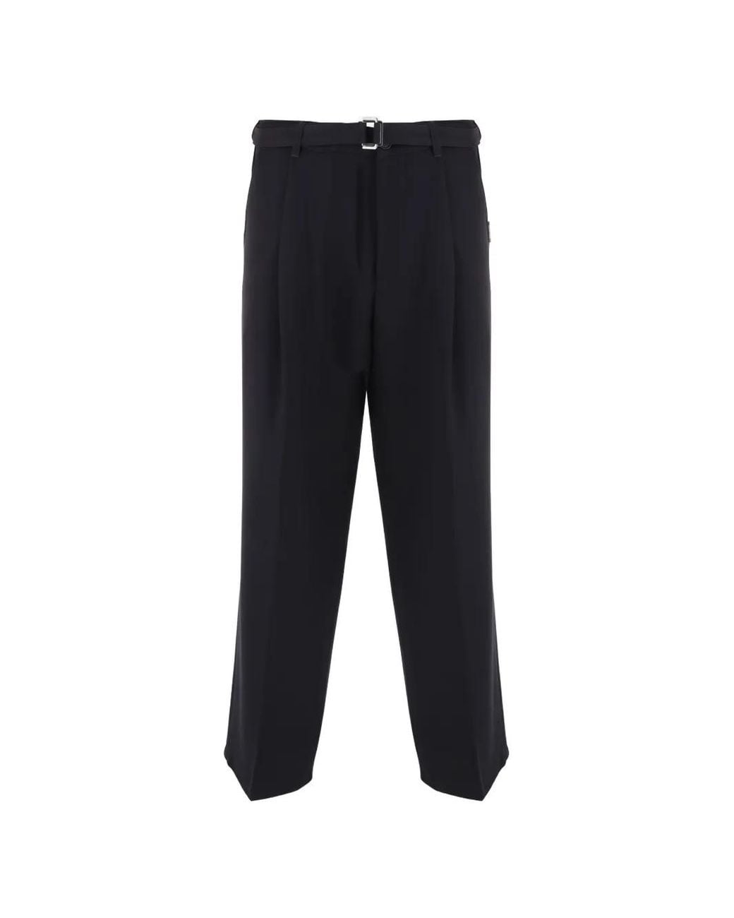 Just Cavalli Blue Belted Pleated Trousers for men