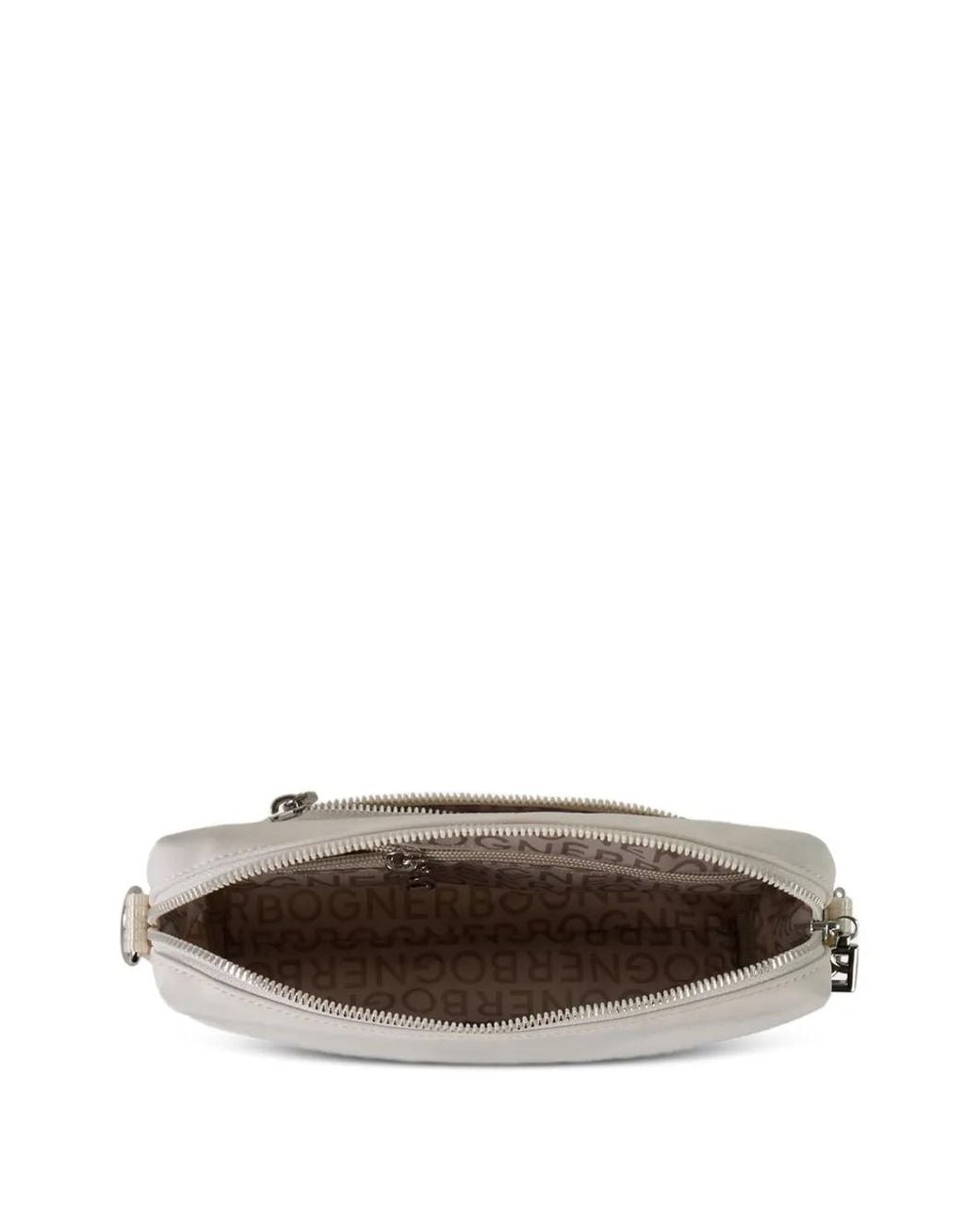 Bogner Gray Small Verbier Play Pukie Crossbody Bag