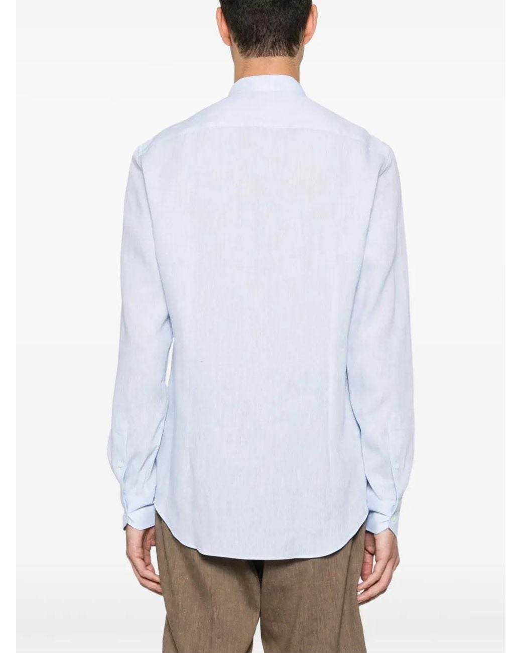 Corneliani White Linen Shirt for men