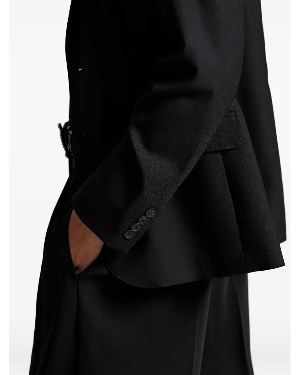 Polo Ralph Lauren Black Single-Breasted Flapped Blazer