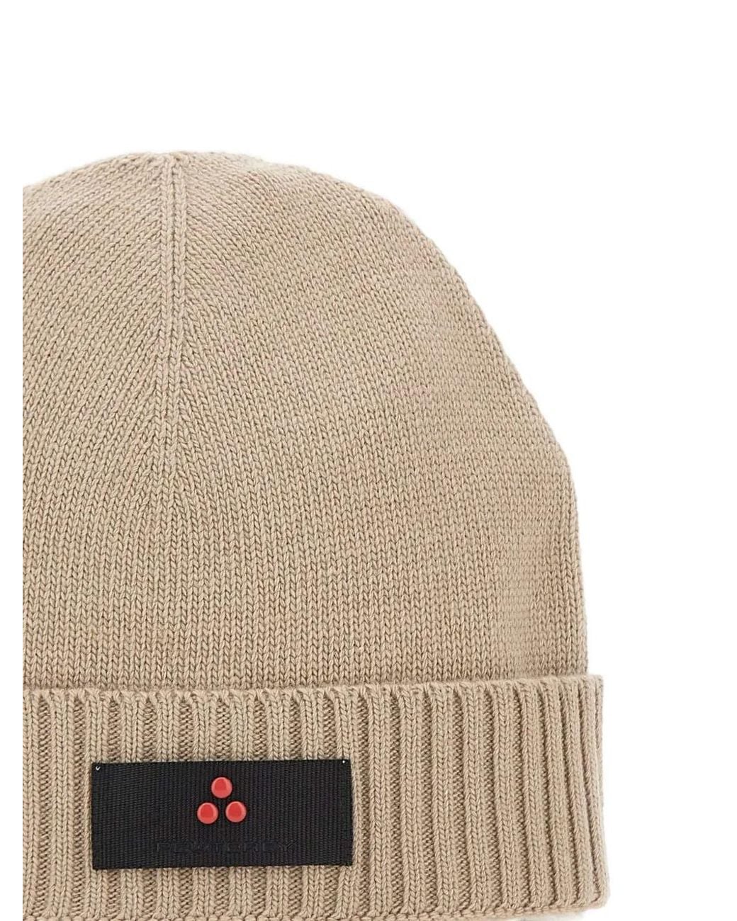 Bonnet À Logo Brodé Peuterey en coloris Natural