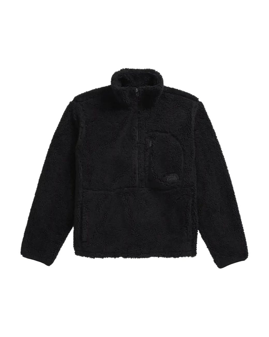 The North Face Black Extreme Pile Chest Pocket Sweatshirt for men