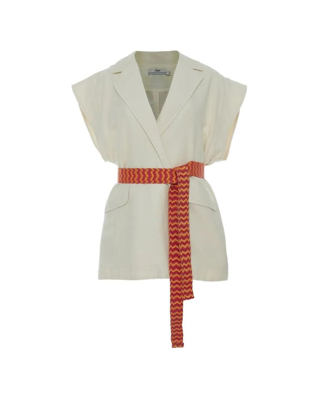 Devotion White Embroidered Belted Top