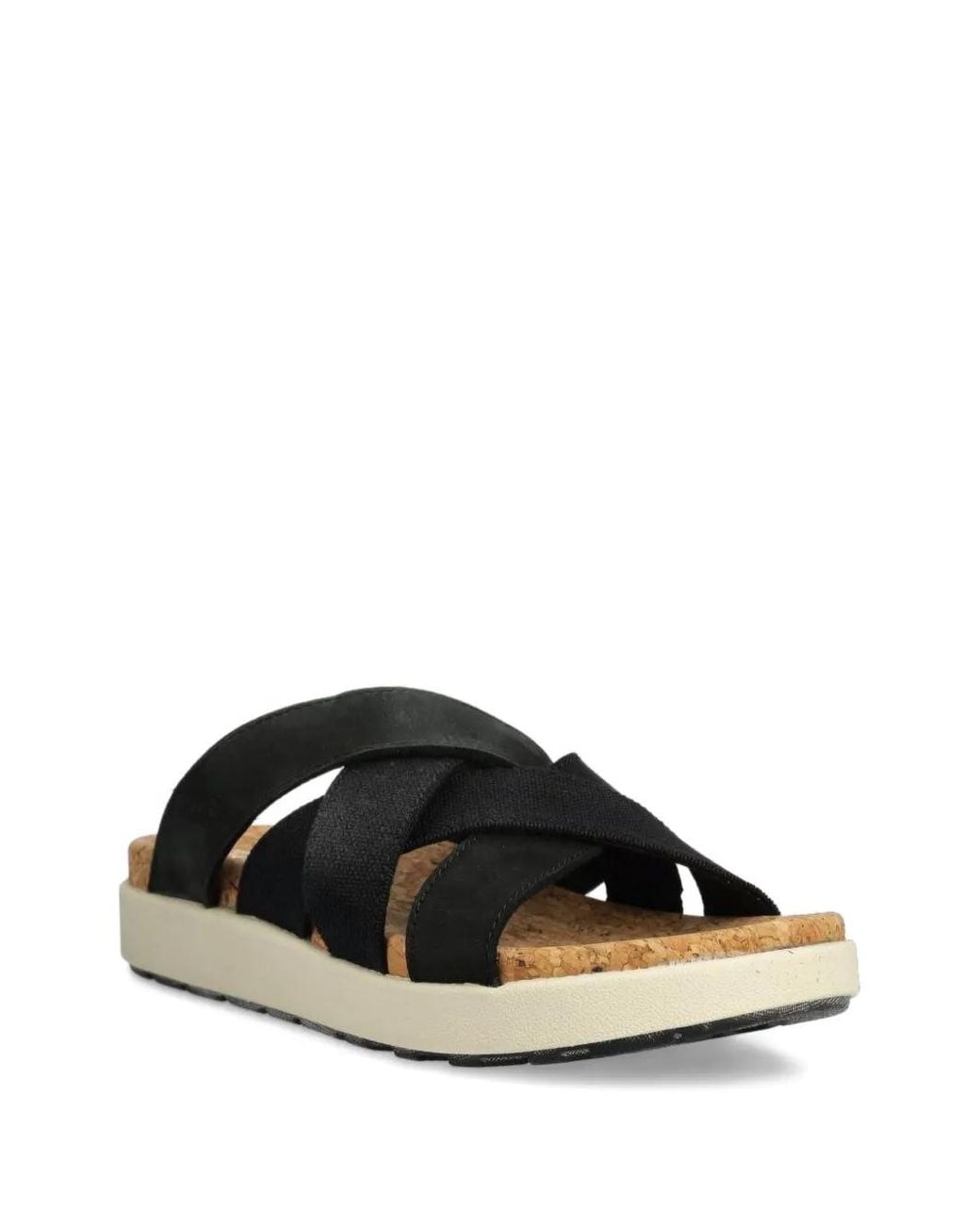 Keen Black Elle Cross-Strap Slides for men