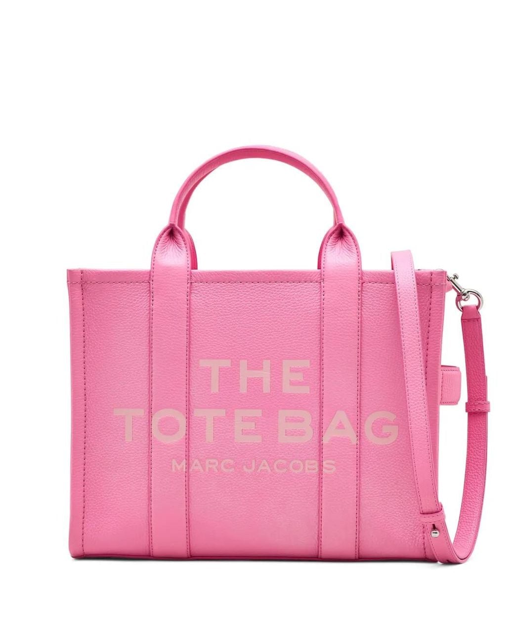 Marc Jacobs Pink The Medium Leather Tote Bag