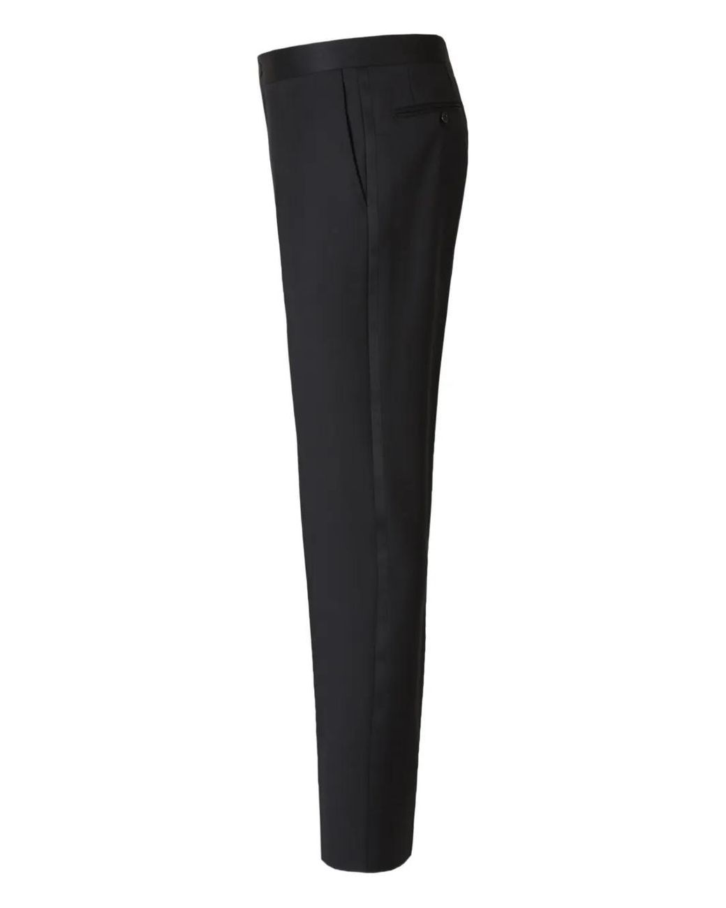 Canali Black Wool Single-Breasted Suit for men