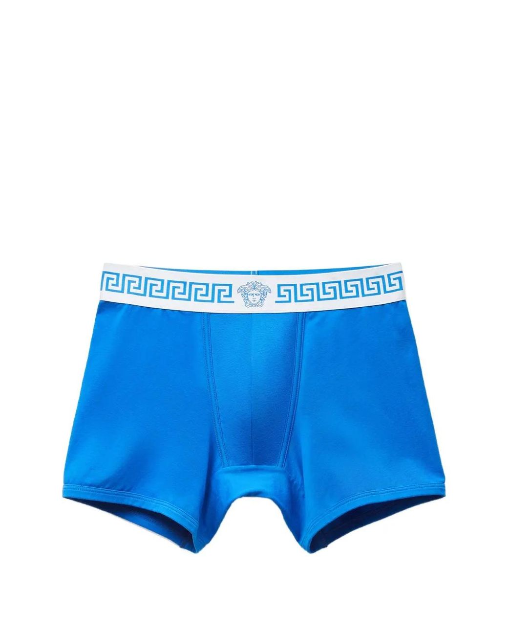 Versace Blue Cotton-Jersey Trunks for men