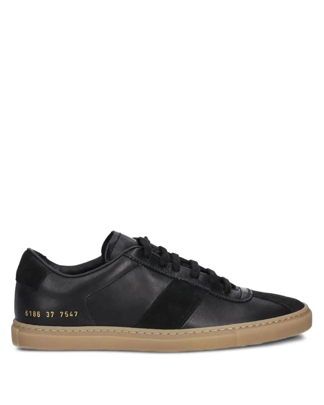 Common Projects Black Sneakers Aus Leder