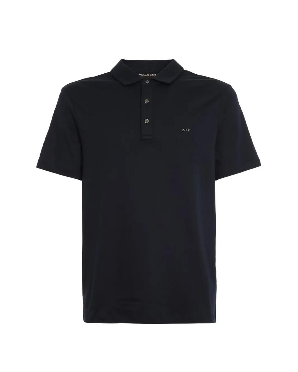 MICHAEL Michael Kors Black Button-Up Polo T-Shirt for men