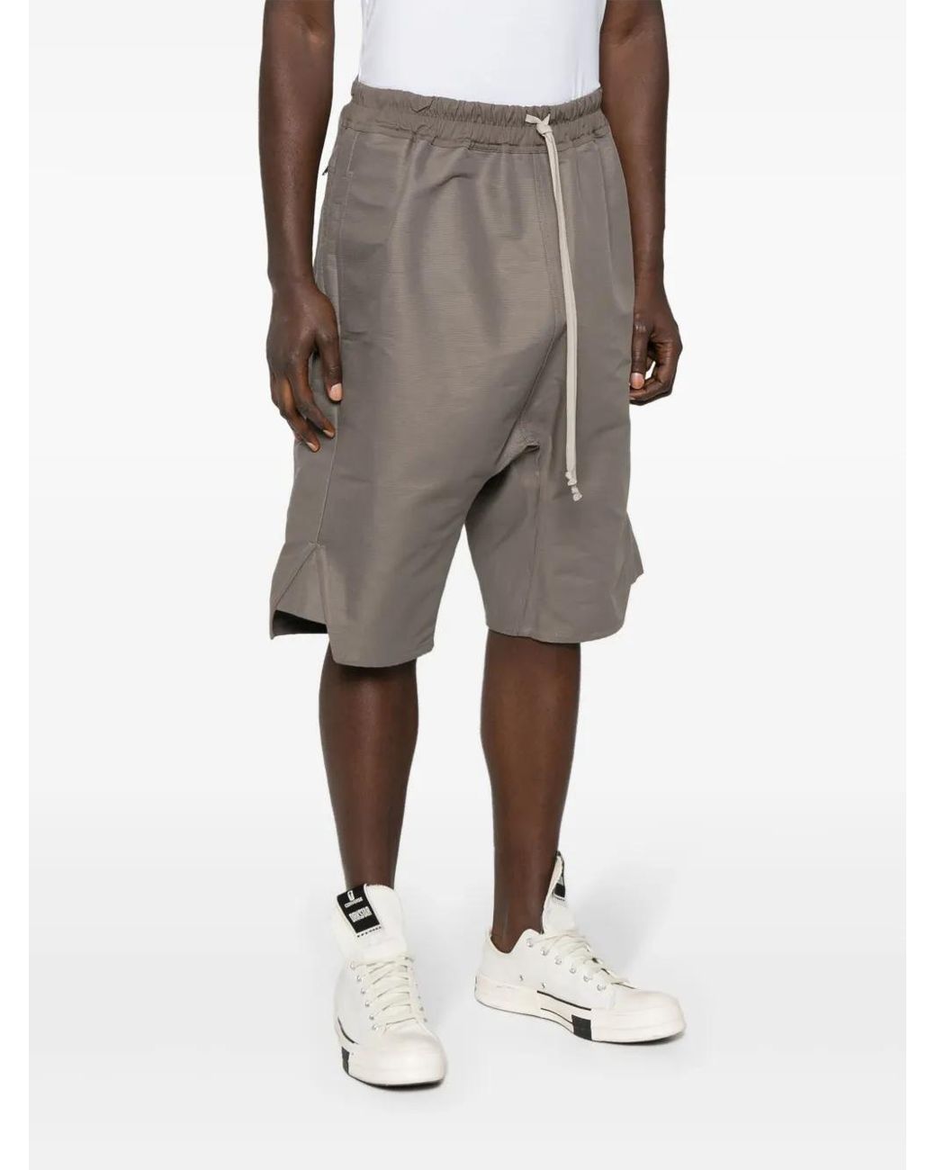 rick owens バスケットスウィンガー　46 Rick Owens Forever Basket Swinger Shorts in Gray for Men | Lyst