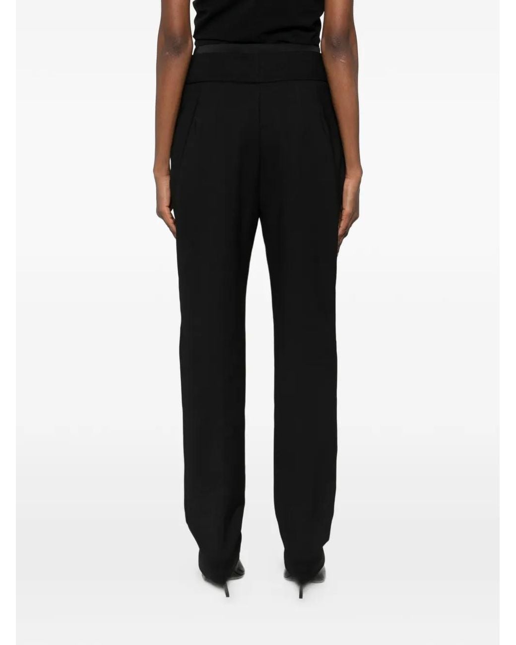 MITILIANE COUTURE Black Double Front Opening Trousers