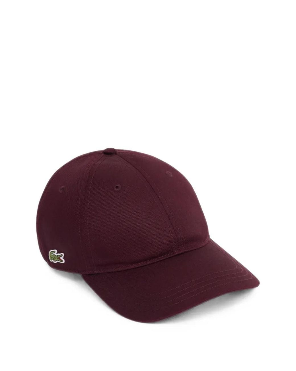 Lacoste Purple Logo-Patch Baseball Cap for men