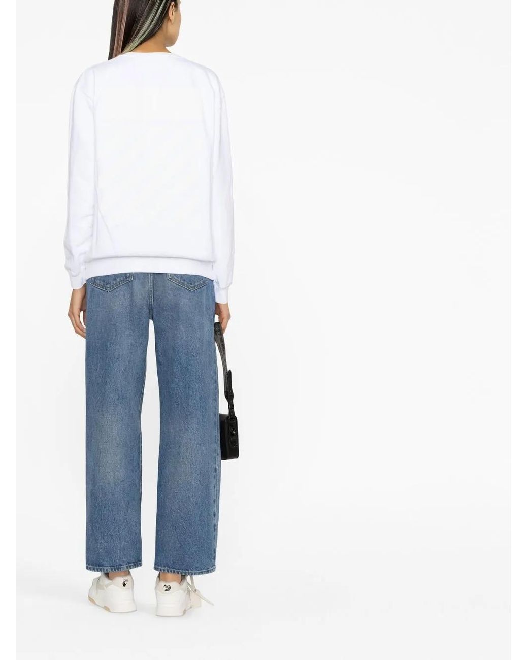 Off-White c/o Virgil Abloh White Diag-Stripe Print Sweatshirt
