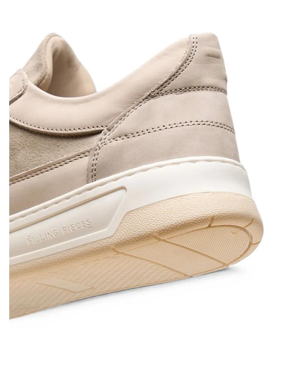 Filling Pieces White Low Vise Mix Sneakers for men