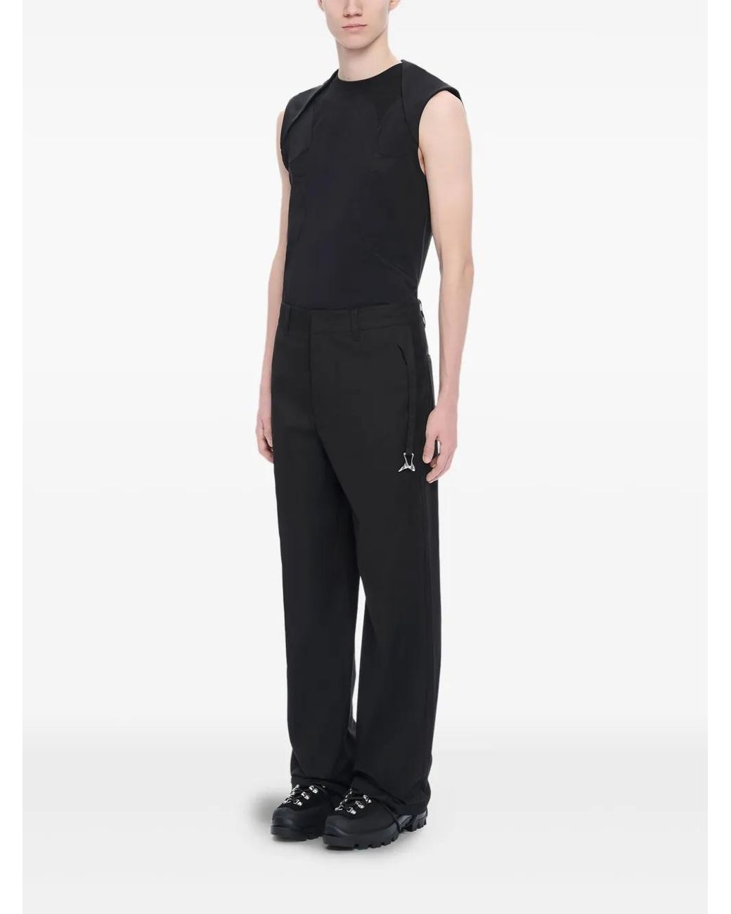 HELIOT EMIL Black Igneous Trousers for men