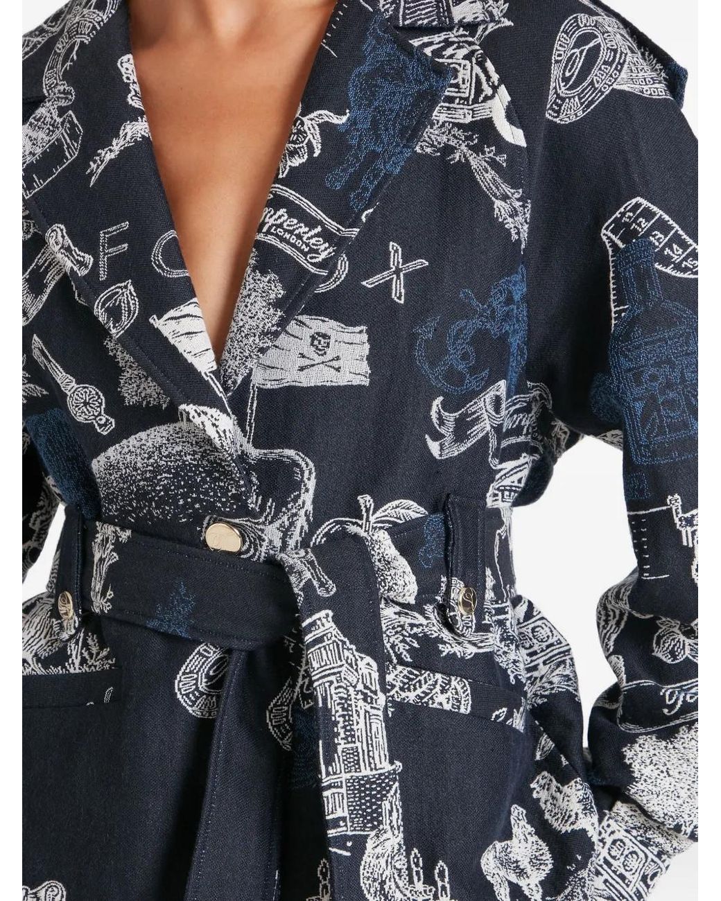 Temperley London Gray Belted Jacket
