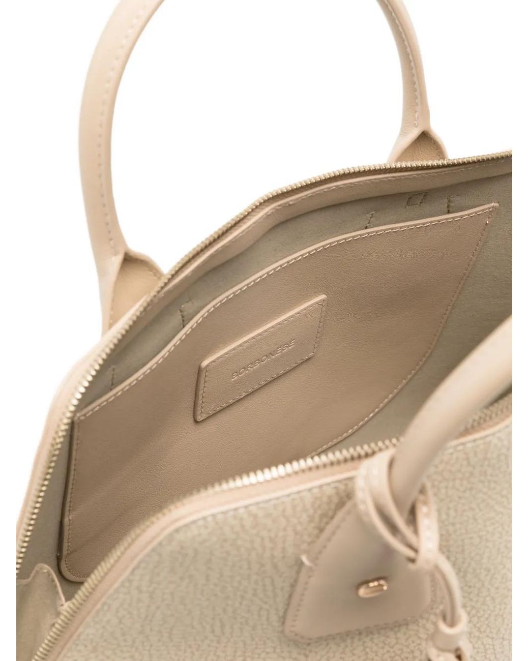 Borbonese Natural Detachable-Strap Tote Bag