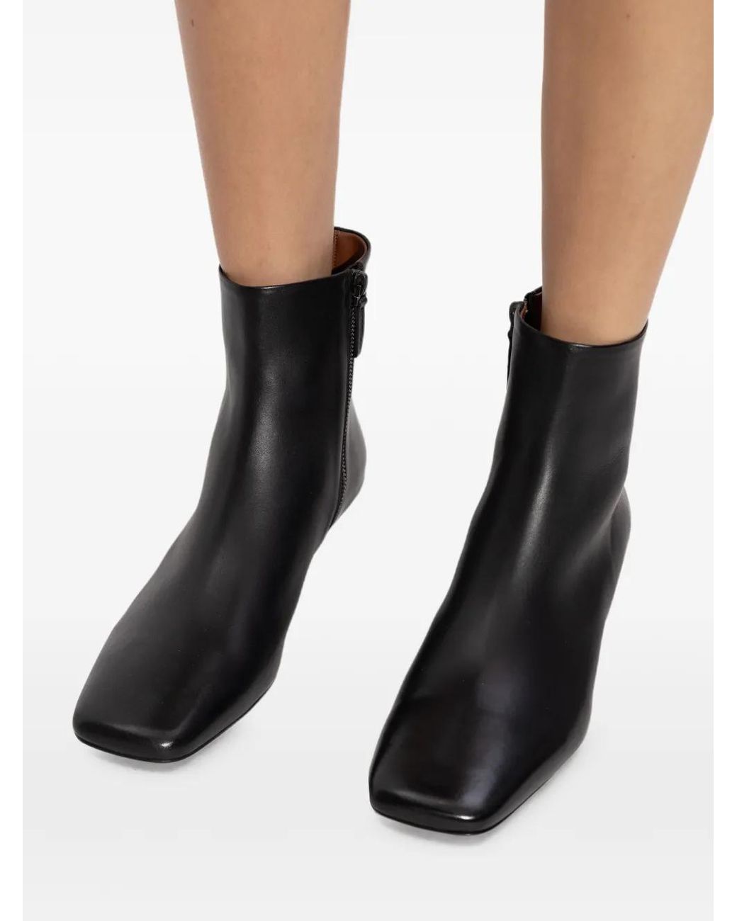 Marsèll Black 50Mm Spazzola Square-Toe Boots