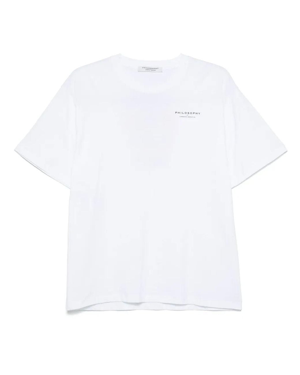 Philosophy Di Lorenzo Serafini White Recycled Organic Jersey T-Shirt Clothing