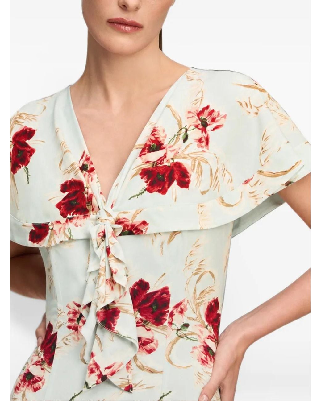 Cinq À Sept White Antonetta Midi Dress