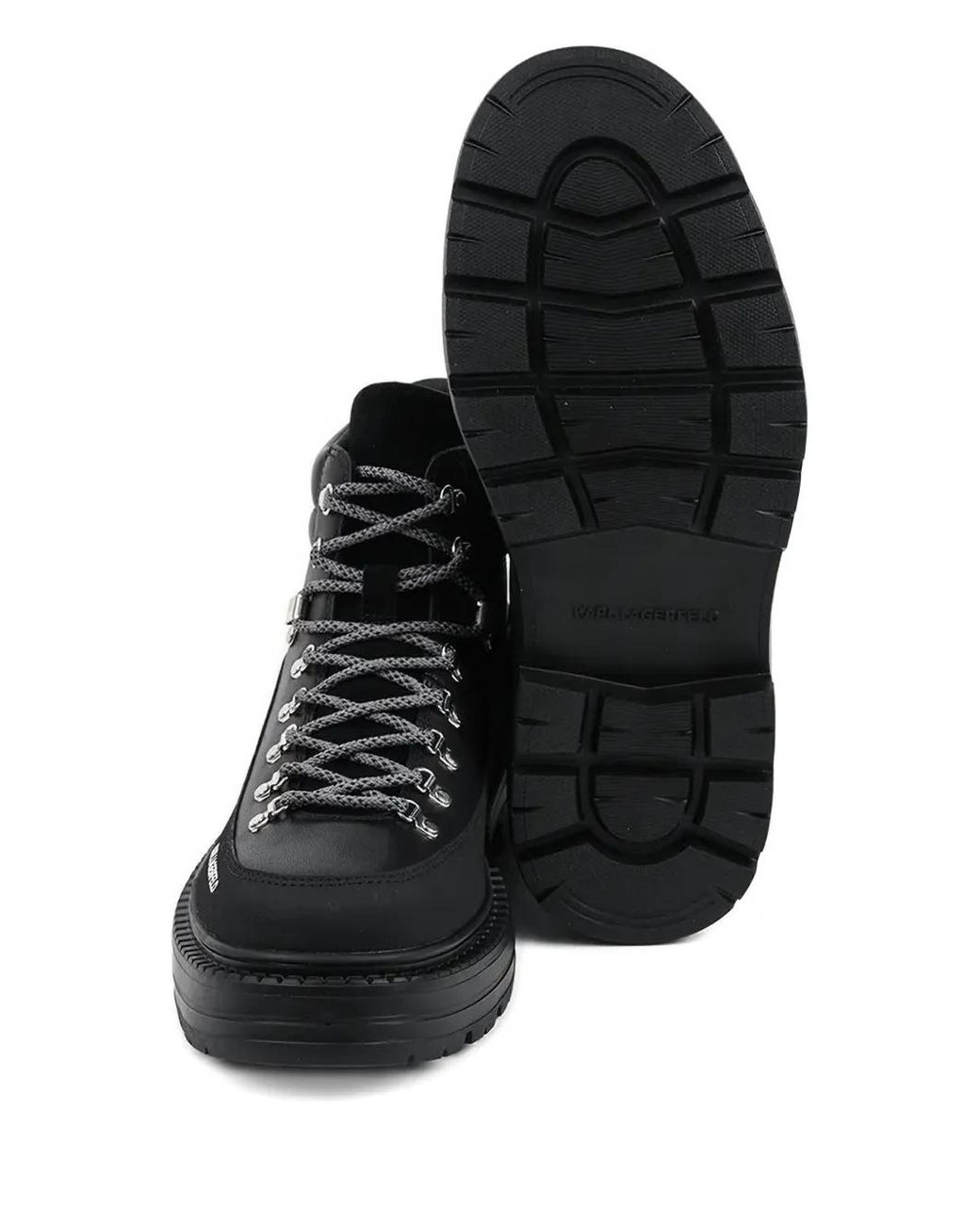 Karl Lagerfeld Black Miles Boots for men