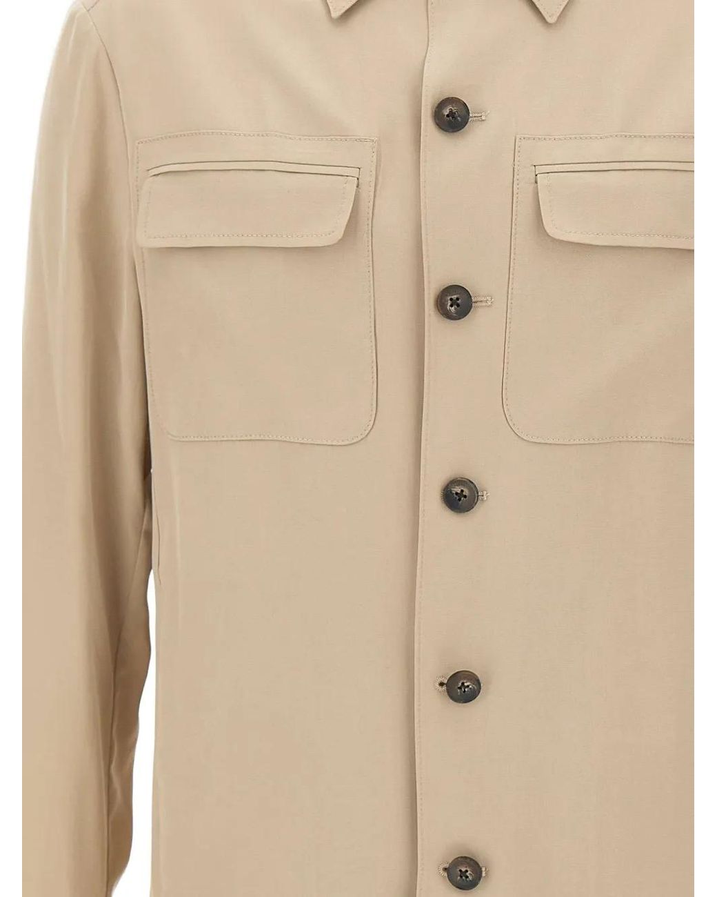 Pal Zileri Natural Chest-Pockets Button Jacket for men