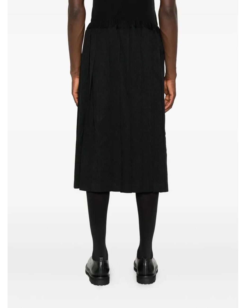 COMME DES GARÇON BLACK Black Pleated Skirt