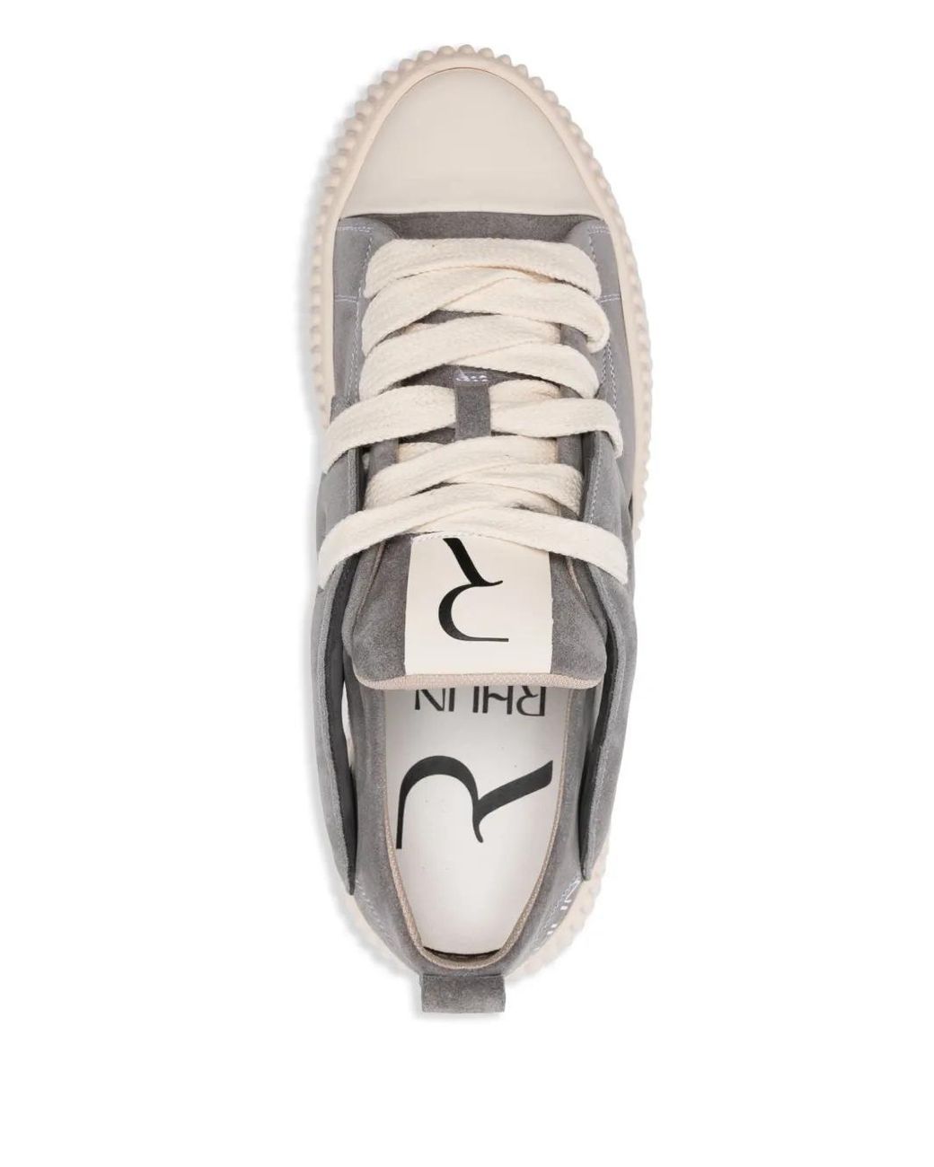 Rhun Gray Flatform Sneakers for men