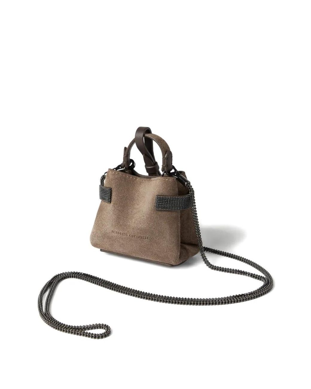 Brunello Cucinelli Brown Essence Mini Bag